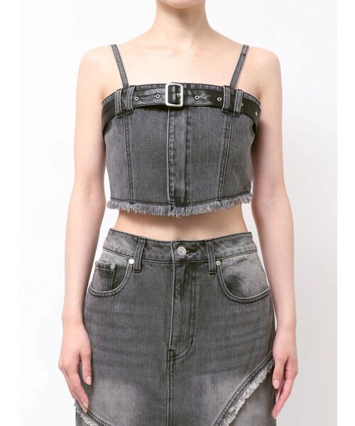 MURUA(ムルーア)の「【セットアップ対応】デニムビスチェ 夏服(その他トップス・レディース・ブルー/ブラック・FREE)」の14枚目の写真