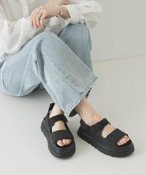 UGG（アグ）の「UGG　W GOLDENGLOW（サンダル・レディース・ブラック/ベージュ・23/25/24）」の3枚目の写真