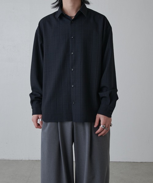 Lui's（ルイス）の「ラフネスシャツ（シャツ/ブラウス・メンズ・ブラック/ライトグレー・S/M）」の3枚目の写真