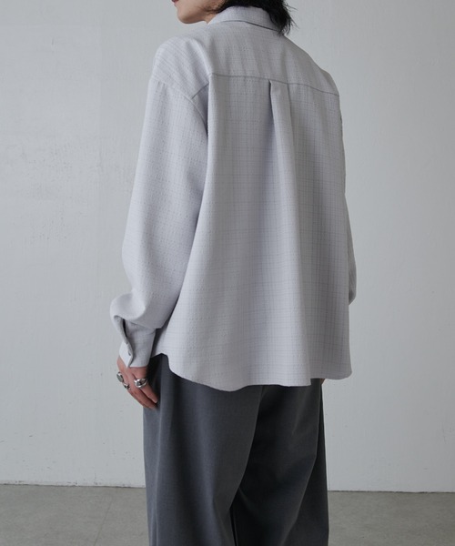 Lui's（ルイス）の「ラフネスシャツ（シャツ/ブラウス・メンズ・ブラック/ライトグレー・S/M）」の15枚目の写真