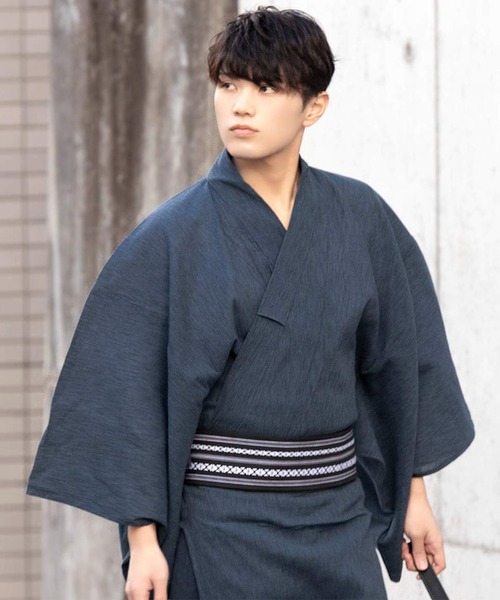 KYOETSU(キョウエツ)の「メンズ 楊柳浴衣 3点セット ( 浴衣 + 帯 + 腰紐 )(浴衣・メンズ・その他6/その他4/その他7/その他8/その他1/その他2/その他3・M/L/LL/3L)」の7枚目の写真