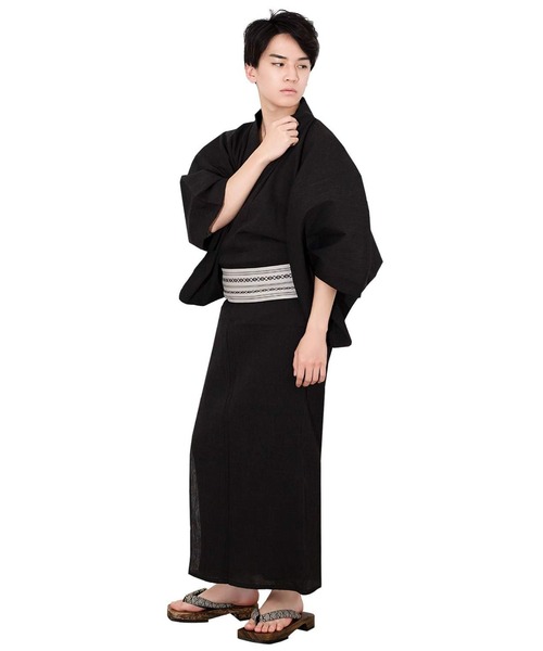 KYOETSU(キョウエツ)の「メンズ 楊柳浴衣 3点セット ( 浴衣 + 帯 + 腰紐 )(浴衣・メンズ・その他6/その他4/その他7/その他8/その他1/その他2/その他3・M/L/LL/3L)」の10枚目の写真