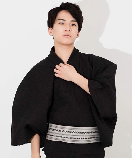 KYOETSU(キョウエツ)の「メンズ 楊柳浴衣 3点セット ( 浴衣 + 帯 + 腰紐 )(浴衣・メンズ・その他6/その他4/その他7/その他8/その他1/その他2/その他3・M/L/LL/3L)」の9枚目の写真