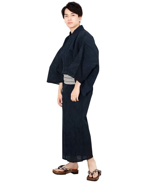 KYOETSU(キョウエツ)の「メンズ 楊柳浴衣 3点セット ( 浴衣 + 帯 + 腰紐 )(浴衣・メンズ・その他6/その他4/その他7/その他8/その他1/その他2/その他3・M/L/LL/3L)」の17枚目の写真