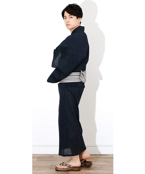 KYOETSU(キョウエツ)の「メンズ 楊柳浴衣 3点セット ( 浴衣 + 帯 + 腰紐 )(浴衣・メンズ・その他6/その他4/その他7/その他8/その他1/その他2/その他3・M/L/LL/3L)」の18枚目の写真