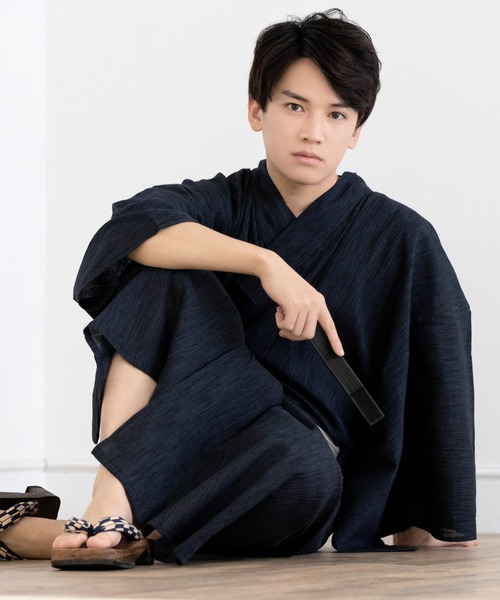 KYOETSU(キョウエツ)の「メンズ 楊柳浴衣 3点セット ( 浴衣 + 帯 + 腰紐 )(浴衣・メンズ・その他6/その他4/その他7/その他8/その他1/その他2/その他3・M/L/LL/3L)」の16枚目の写真