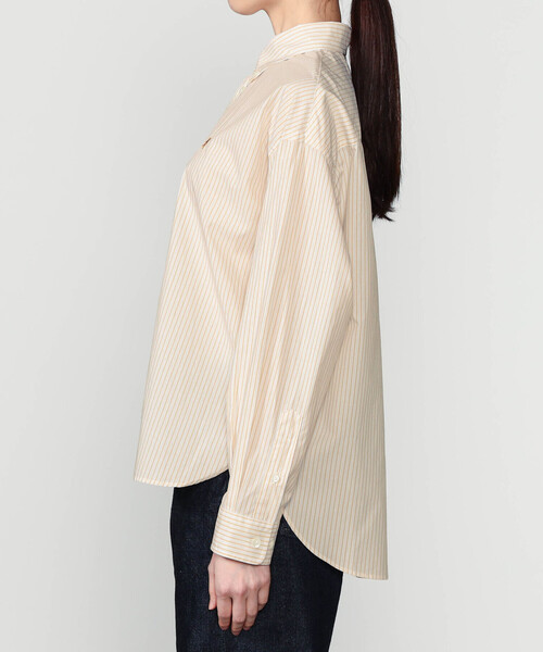 GYMPHLEX(ジムフレックス)の「Gymphlex | コットンストライプ ボタンダウン長袖シャツ WOMEN(シャツ/ブラウス・レディース・イエロー系その他・12)」の17枚目の写真