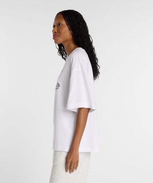 NEW BALANCE(ニューバランス)の「ジャージグラフィックTシャツ(Tシャツ/カットソー・レディース・ホワイト/ライトピンク/ブラック・X-LARGE/LARGE/MEDIUM/SMALL)」の19枚目の写真