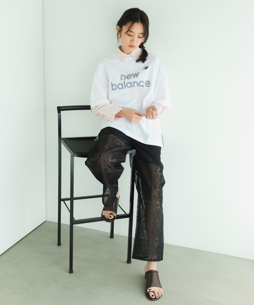 NEW BALANCE(ニューバランス)の「ジャージグラフィックTシャツ(Tシャツ/カットソー・レディース・ホワイト/ライトピンク/ブラック・X-LARGE/LARGE/MEDIUM/SMALL)」の21枚目の写真