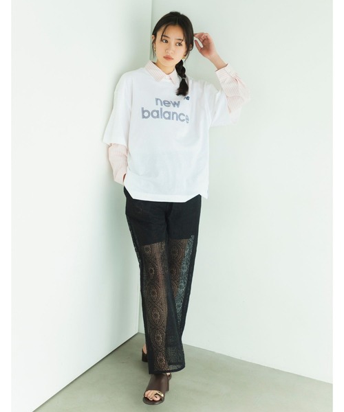 NEW BALANCE(ニューバランス)の「ジャージグラフィックTシャツ(Tシャツ/カットソー・レディース・ホワイト/ライトピンク/ブラック・X-LARGE/LARGE/MEDIUM/SMALL)」の22枚目の写真