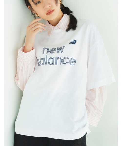 NEW BALANCE(ニューバランス)の「ジャージグラフィックTシャツ(Tシャツ/カットソー・レディース・ホワイト/ライトピンク/ブラック・X-LARGE/LARGE/MEDIUM/SMALL)」の20枚目の写真