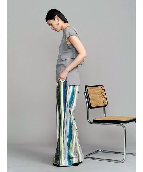 UN3D.（アンスリード）の「TIE-DYE STRIPE PT / タイダイストライプパンツ（その他パンツ・レディース・ライム/ブラック・38/36）」の9枚目の写真