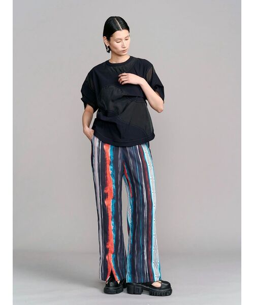 UN3D.（アンスリード）の「TIE-DYE STRIPE PT / タイダイストライプパンツ（その他パンツ・レディース・ライム/ブラック・38/36）」の16枚目の写真