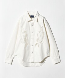 SERGE de bleu（サージ）の「＜SERGE de bleu＞エンブロイダリー ウエスタンシャツ（シャツ/ブラウス）」