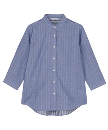 【Pitta Re:)】ふわっとガーゼシャツ レギュラーシルエット 七分袖 綿100% レディース カジュアルシャツ