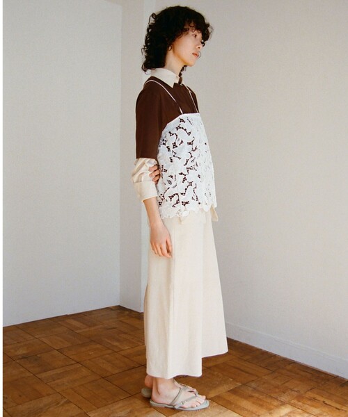 SEASONAL COLLECTION＞2WAY レース キャミソール（シャツ/ブラウス