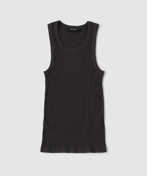 WISM(ウィズム)の「SEVENTH / セブンス BASE RIB VEST(タンクトップ・メンズ・ブラック/ホワイト・SMALL/MEDIUM/LARGE)」の1枚目の写真