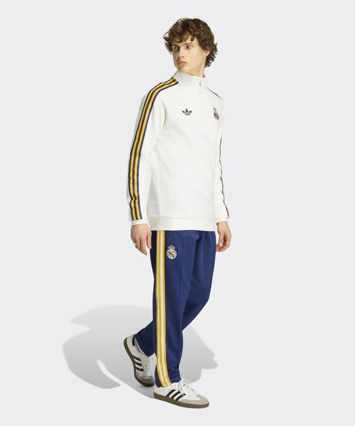 adidas(アディダス)の「レアル・マドリード オリジナルス ハーフジップ トップス / ハーフジップ / アディダス adidas(スウェット・メンズ・ホワイト・X-LARGE/SMALL/MEDIUM/LARGE/XXX-LARGE/XX-LARGE)」の5枚目の写真