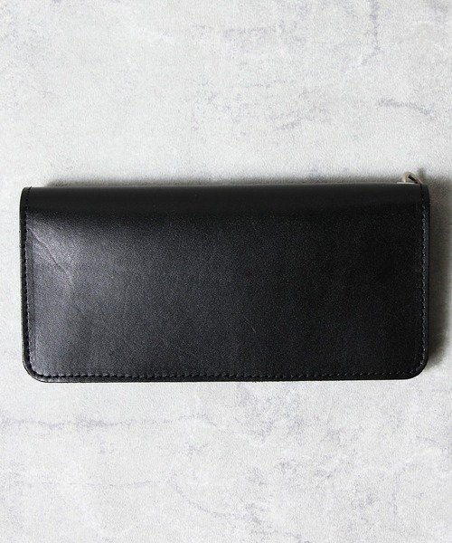 UNIVERSAL OVERALL(ユニバーサルオーバーオール)の「トラッカーウォレット ロング 栃木レザー 日本製(財布・メンズ・ブラック・FREE)」の2枚目の写真