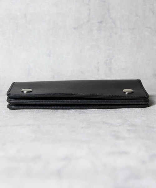 UNIVERSAL OVERALL(ユニバーサルオーバーオール)の「トラッカーウォレット ロング 栃木レザー 日本製(財布・メンズ・ブラック・FREE)」の3枚目の写真