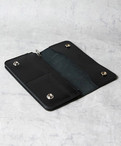 UNIVERSAL OVERALL(ユニバーサルオーバーオール)の「トラッカーウォレット ロング 栃木レザー 日本製(財布・メンズ・ブラック・FREE)」の14枚目の写真
