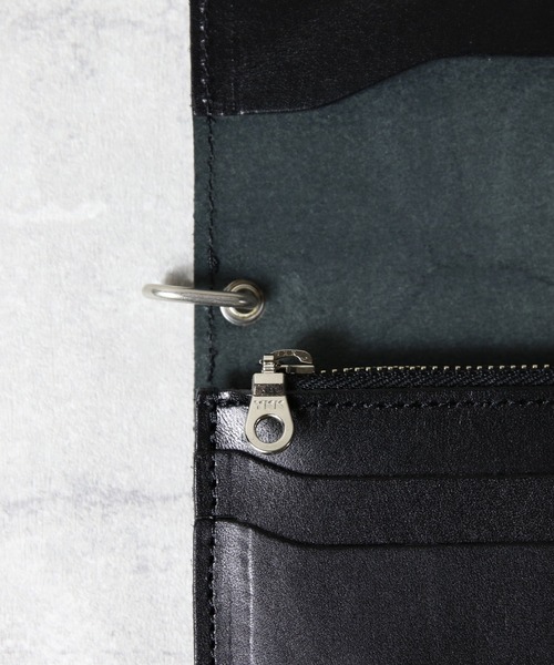 UNIVERSAL OVERALL(ユニバーサルオーバーオール)の「トラッカーウォレット ロング 栃木レザー 日本製(財布・メンズ・ブラック・FREE)」の17枚目の写真