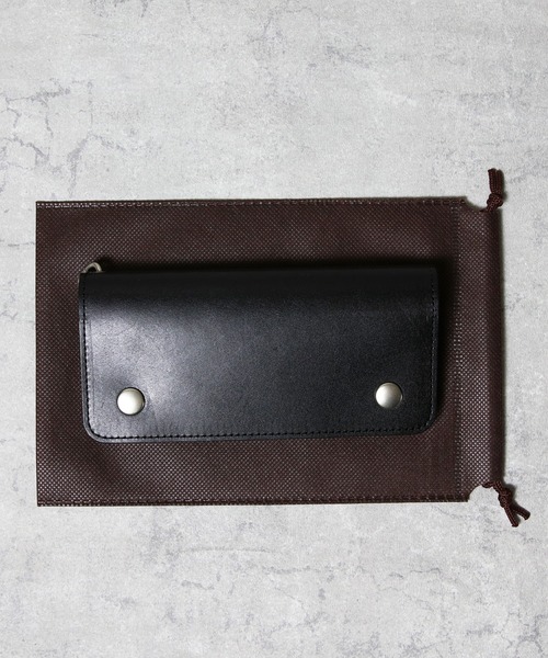 UNIVERSAL OVERALL(ユニバーサルオーバーオール)の「トラッカーウォレット ロング 栃木レザー 日本製(財布・メンズ・ブラック・FREE)」の8枚目の写真