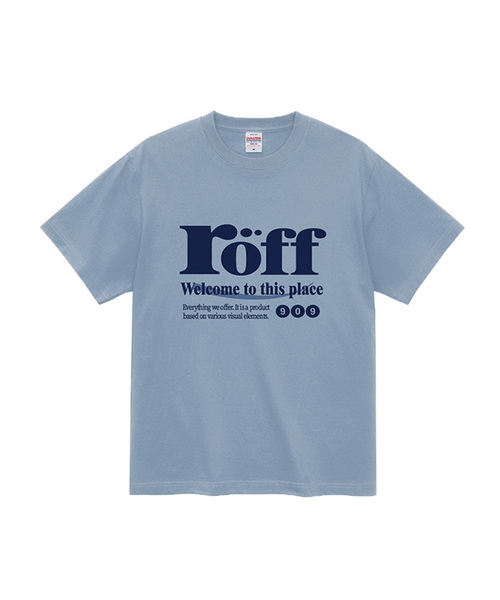 RANDOMOFF(ランダムオフ)の「RÖFF TYPE PLAY T-SHIRT (6color)(Tシャツ/カットソー・メンズ・ブラウン/ピンク/イエロー/ブルー/ミント/ダークアッシュ・SMALL/MEDIUM/LARGE/X-LARGE)」の5枚目の写真