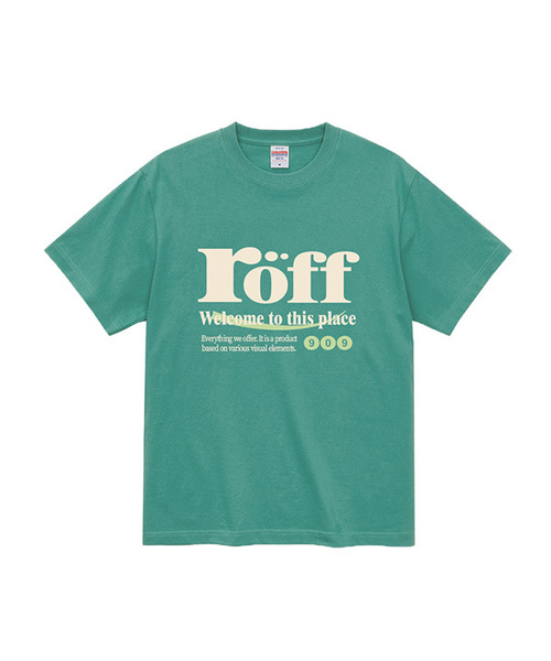 RANDOMOFF(ランダムオフ)の「RÖFF TYPE PLAY T-SHIRT (6color)(Tシャツ/カットソー・メンズ・ブラウン/ピンク/イエロー/ブルー/ミント/ダークアッシュ・SMALL/MEDIUM/LARGE/X-LARGE)」の4枚目の写真