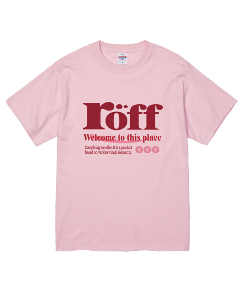 RANDOMOFF(ランダムオフ)の「RÖFF TYPE PLAY T-SHIRT (6color)(Tシャツ/カットソー・メンズ・ブラウン/ピンク/イエロー/ブルー/ミント/ダークアッシュ・SMALL/MEDIUM/LARGE/X-LARGE)」の7枚目の写真