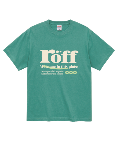 RANDOMOFF(ランダムオフ)の「RÖFF TYPE PLAY T-SHIRT (6color)(Tシャツ/カットソー・メンズ・ブラウン/ピンク/イエロー/ブルー/ミント/ダークアッシュ・SMALL/MEDIUM/LARGE/X-LARGE)」の9枚目の写真