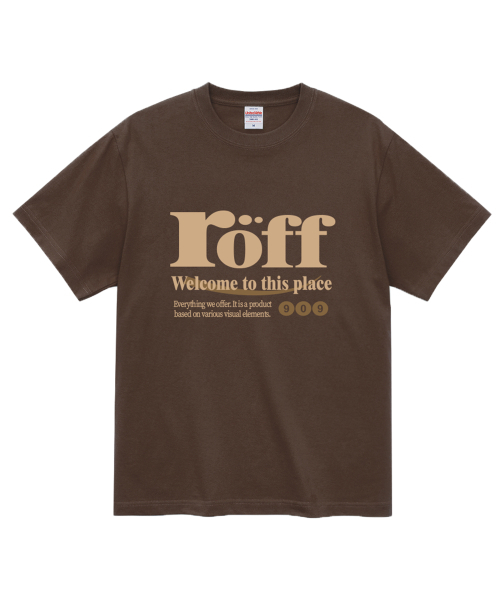 RANDOMOFF(ランダムオフ)の「RÖFF TYPE PLAY T-SHIRT (6color)(Tシャツ/カットソー・メンズ・ブラウン/ピンク/イエロー/ブルー/ミント/ダークアッシュ・SMALL/MEDIUM/LARGE/X-LARGE)」の11枚目の写真