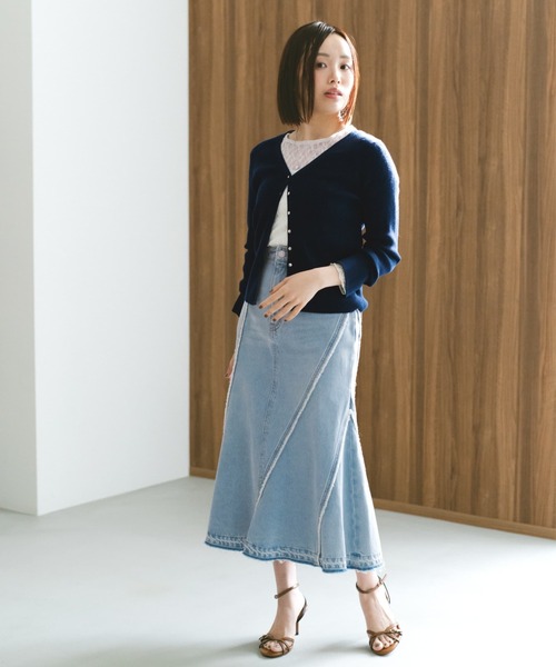 COHINA(コヒナ)の「ストレッチレースボートネックトップス 【低身長・小柄女性】(Tシャツ/カットソー・レディース・ブラック/ホワイト・ONE SIZE)」の17枚目の写真