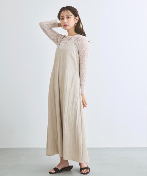 COHINA(コヒナ)の「ストレッチレースボートネックトップス 【低身長・小柄女性】(Tシャツ/カットソー・レディース・ブラック/ホワイト・ONE SIZE)」の18枚目の写真