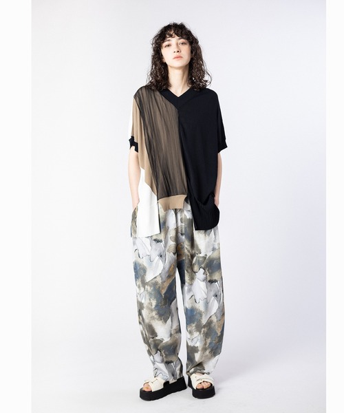 OSMOSIS（オズモーシス）の「2WAY切替ニットプルオーバー（ニット/セーター・レディース・ホワイト/ライトグリーン/ブラック・ONE SIZE）」の11枚目の写真