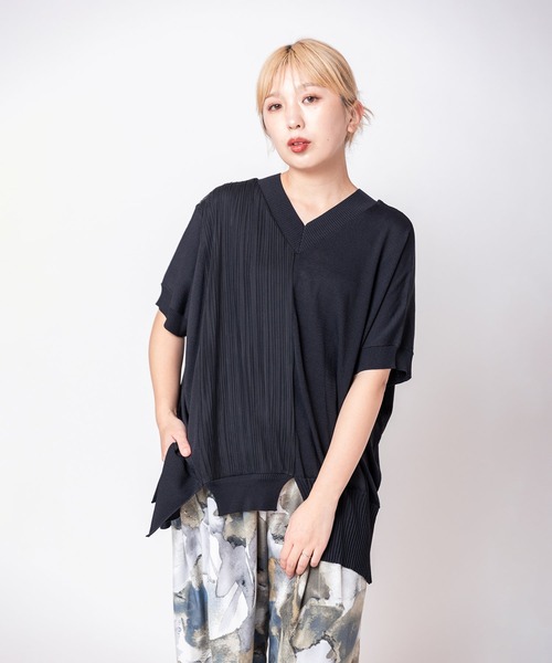 OSMOSIS（オズモーシス）の「2WAY切替ニットプルオーバー（ニット/セーター・レディース・ホワイト/ライトグリーン/ブラック・ONE SIZE）」の16枚目の写真