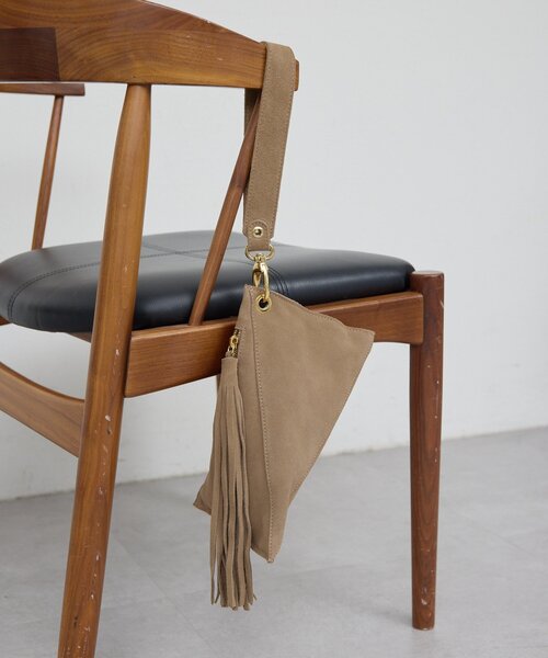 GALLARDAGALANTE(ガリャルダガランテ)の「【Maurizio Taiuti】トライアングルバッグ(ハンドバッグ・レディース・ブルー/サンドベージュ・FREE)」の1枚目の写真