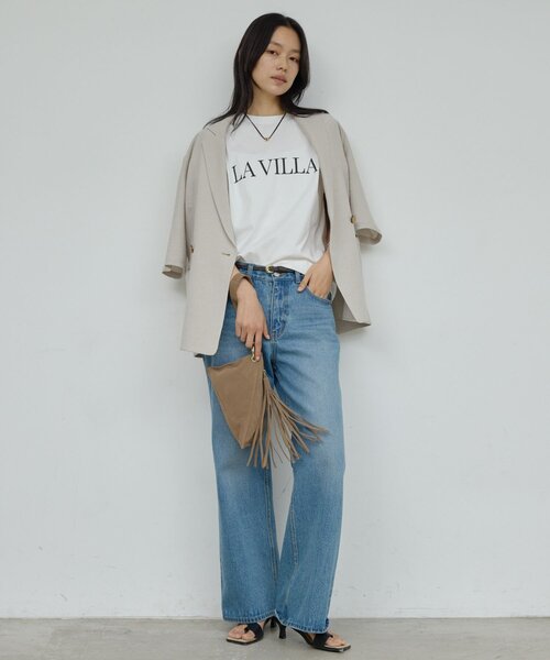 GALLARDAGALANTE(ガリャルダガランテ)の「【Maurizio Taiuti】トライアングルバッグ(ハンドバッグ・レディース・ブルー/サンドベージュ・FREE)」の4枚目の写真