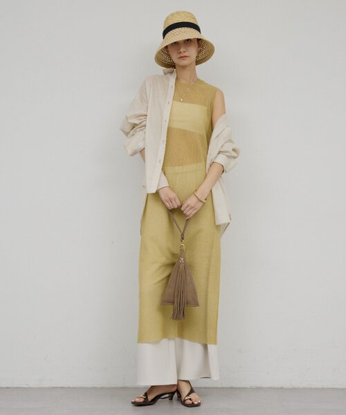 GALLARDAGALANTE(ガリャルダガランテ)の「【Maurizio Taiuti】トライアングルバッグ(ハンドバッグ・レディース・ブルー/サンドベージュ・FREE)」の5枚目の写真