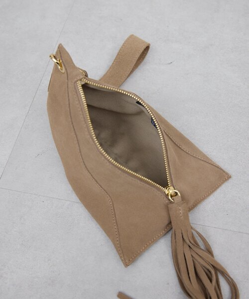 GALLARDAGALANTE(ガリャルダガランテ)の「【Maurizio Taiuti】トライアングルバッグ(ハンドバッグ・レディース・ブルー/サンドベージュ・FREE)」の10枚目の写真