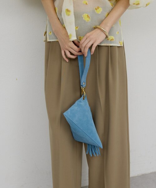 GALLARDAGALANTE(ガリャルダガランテ)の「【Maurizio Taiuti】トライアングルバッグ(ハンドバッグ・レディース・ブルー/サンドベージュ・FREE)」の14枚目の写真