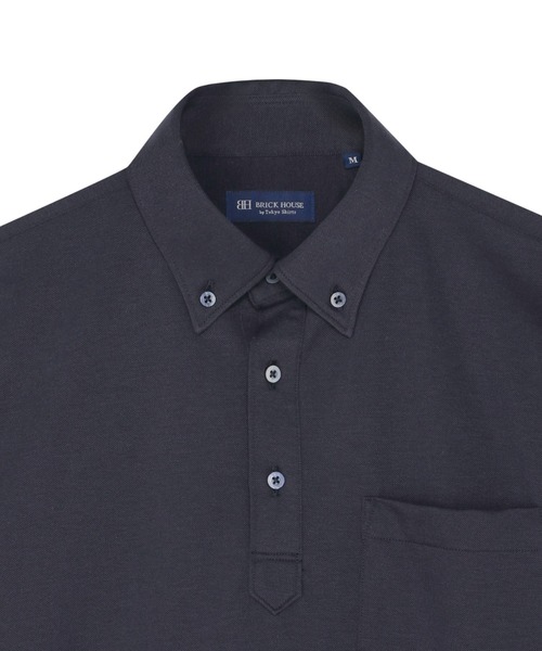 TOKYO SHIRTS(トウキョウシャツ)の「ビズポロ 長袖ポロシャツ(ポロシャツ・メンズ・ネイビー・S/M/LL/XL)」の3枚目の写真