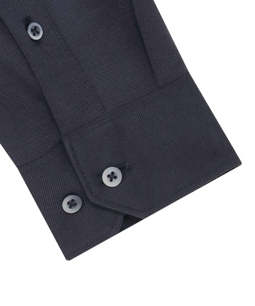 TOKYO SHIRTS(トウキョウシャツ)の「ビズポロ 長袖ポロシャツ(ポロシャツ・メンズ・ネイビー・S/M/LL/XL)」の4枚目の写真