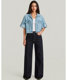 G-STAR | Boxy Relaxed Shirt/ボックスシルエットクロップドリラックスデニムシャツ(シャツ/ブラウス)
