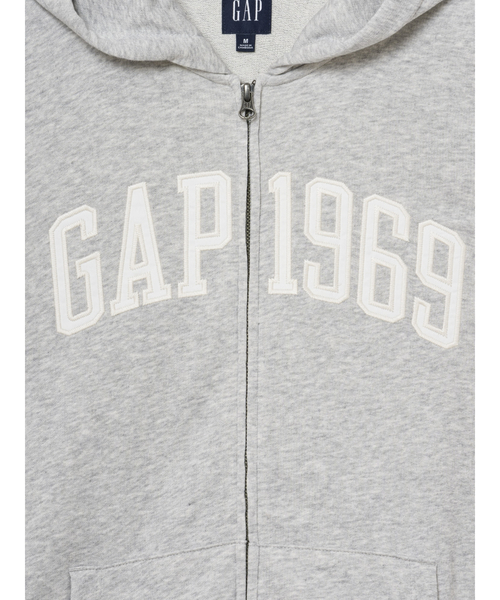 GAP（ギャップ）の「フレンチテリー リラックスフィット GAP1969ロゴ ジップアップパーカー（パーカー・メンズ・グレー/ネイビー/イエロー/ブラック/ブルー・XS/L/M/S/XL）」の16枚目の写真