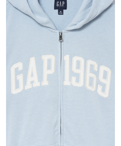 GAP（ギャップ）の「フレンチテリー リラックスフィット GAP1969ロゴ ジップアップパーカー（パーカー・メンズ・グレー/ネイビー/イエロー/ブラック/ブルー・XS/L/M/S/XL）」の15枚目の写真