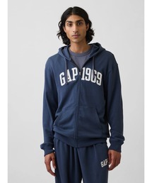 GAP（ギャップ）の「フレンチテリー リラックスフィット GAP1969ロゴ ジップアップパーカー（パーカー）」