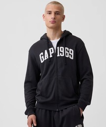 GAP（ギャップ）の「フレンチテリー リラックスフィット GAP1969ロゴ ジップアップパーカー（パーカー）」