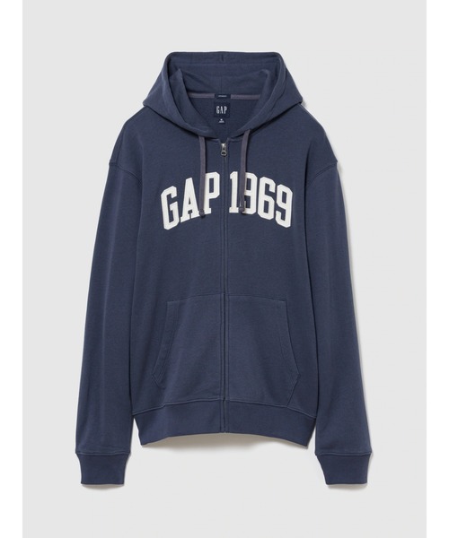 セール】フレンチテリー リラックスフィット GAP1969ロゴ ジップアップ
