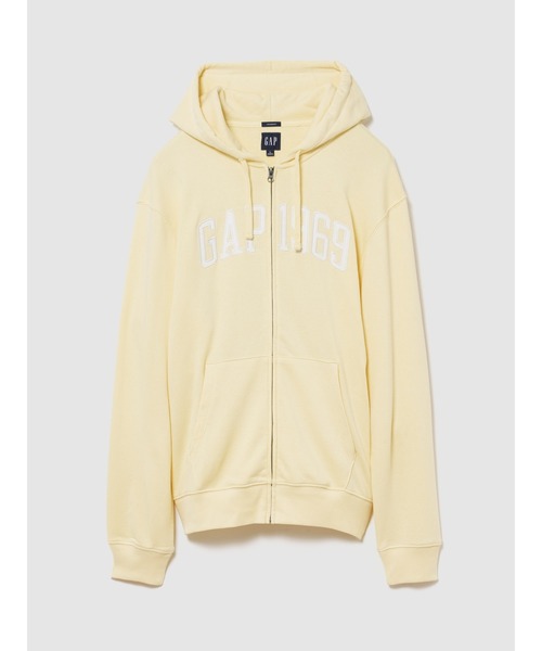 GAP（ギャップ）の「フレンチテリー リラックスフィット GAP1969ロゴ ジップアップパーカー（パーカー・メンズ・グレー/ネイビー/イエロー/ブラック/ブルー・XS/L/M/S/XL）」の8枚目の写真